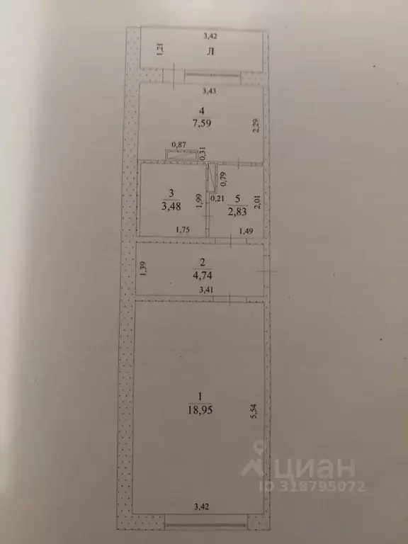 1-к кв. Ульяновская область, Ульяновск Южная ул., 17 (37.1 м) - Фото 0