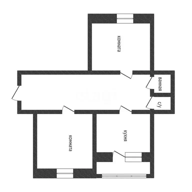 2-комнатная квартира: Курган, жилой район Заозёрный, 16-й микрорайон, ... - Фото 0