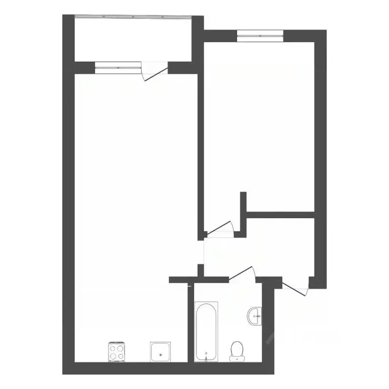 1-к кв. Тюменская область, Тюмень Полевая ул., 105 (73.8 м) - Фото 2