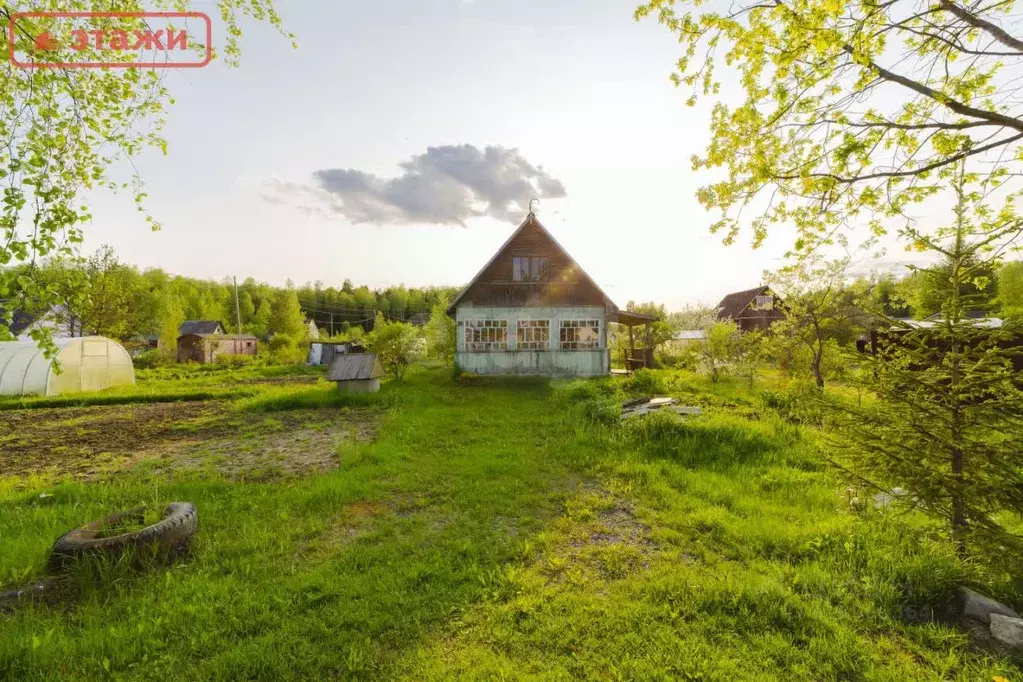 Дом в Карелия, Прионежский район, Шуйское с/пос, Щит СТ 66 (40 м) - Фото 0
