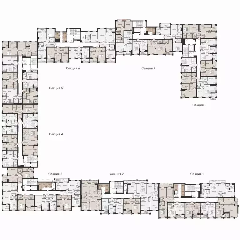 2-к кв. Ростовская область, Ростов-на-Дону Ривьера жилой квартал,  ... - Фото 2