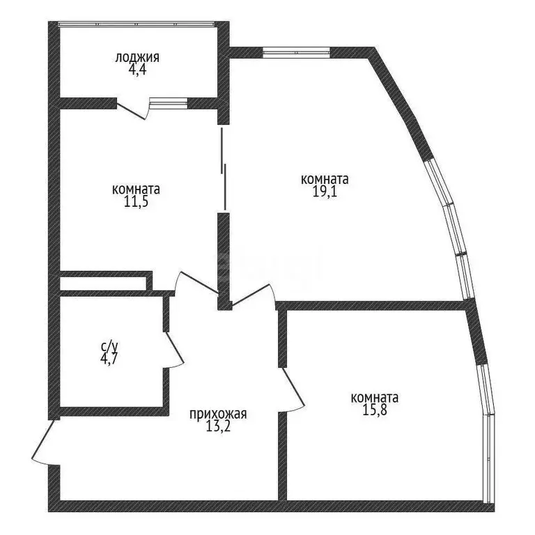 2-комнатная квартира: Краснодар, Гаражная улица, 87к1 (65 м) - Фото 0