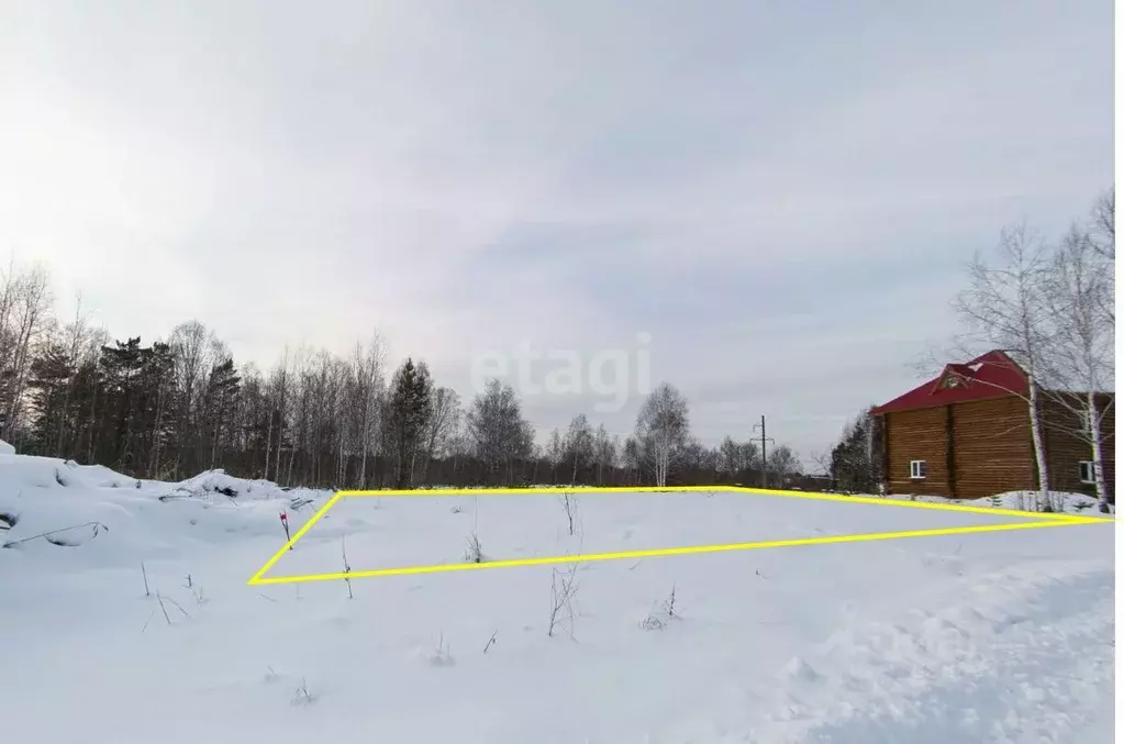 Участок в Томская область, Томск пос. Апрель, Листопадная ул. (10.0 ... - Фото 1