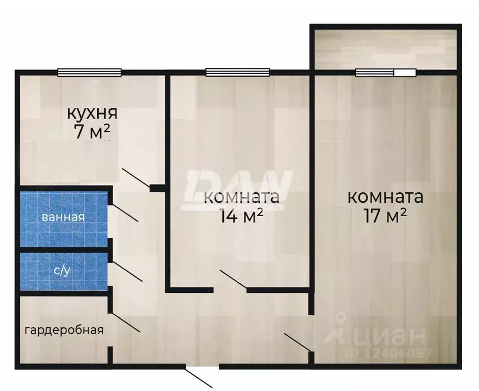 2-к кв. Челябинская область, Челябинск ул. 50-летия ВЛКСМ, 15Б (49.3 ... - Фото 2