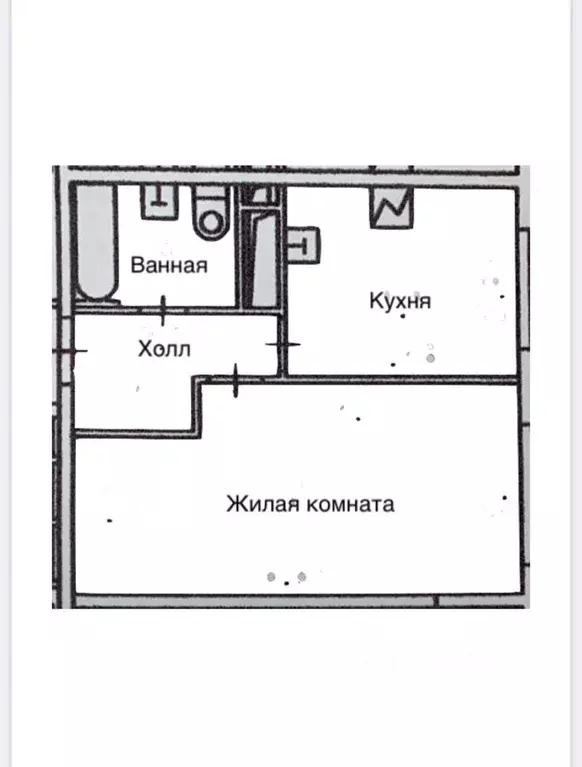 1-к кв. Москва Мукомольный проезд, 2 (40.0 м) - Фото 2