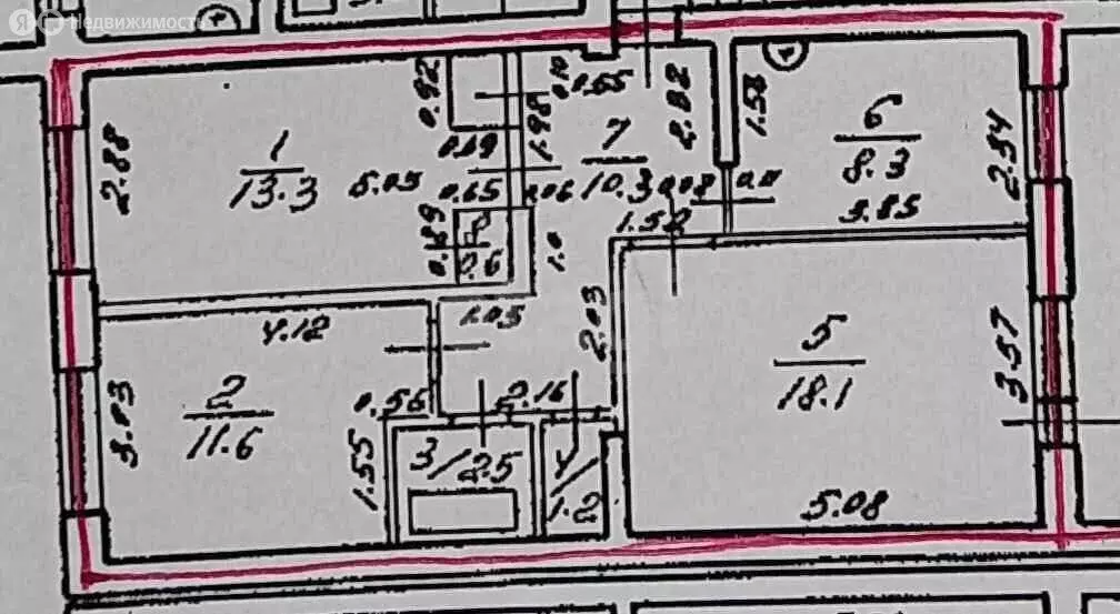 3-комнатная квартира: Южно-Сахалинск, Железнодорожная улица, 16 (65.9 ... - Фото 1