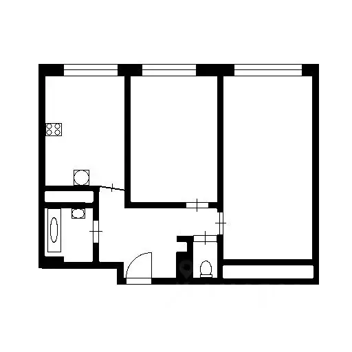 2-к кв. Москва Мукомольный проезд, 2 (57.0 м) - Фото 2