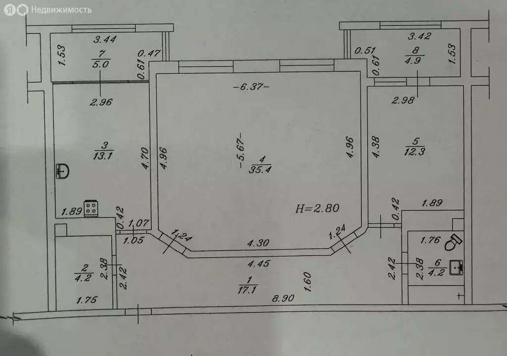 2-комнатная квартира: Анапа, Парковая улица, 61к1 (86.3 м) - Фото 1