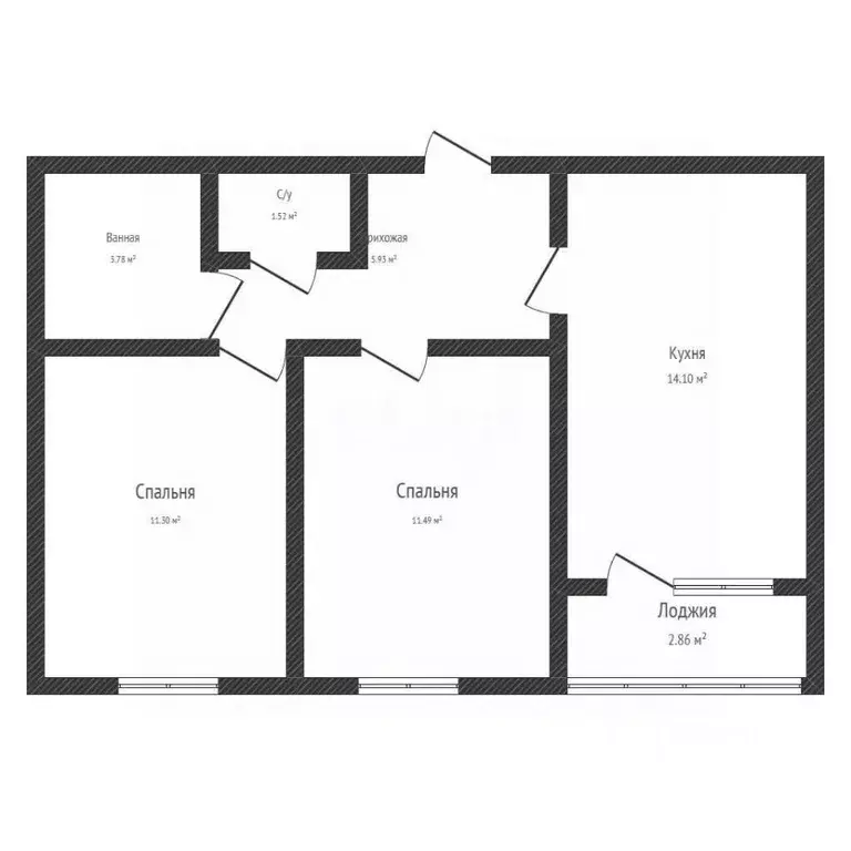 2-к кв. Краснодарский край, Краснодар ул. Имени Героя Ростовского, 8к2 ... - Фото 2
