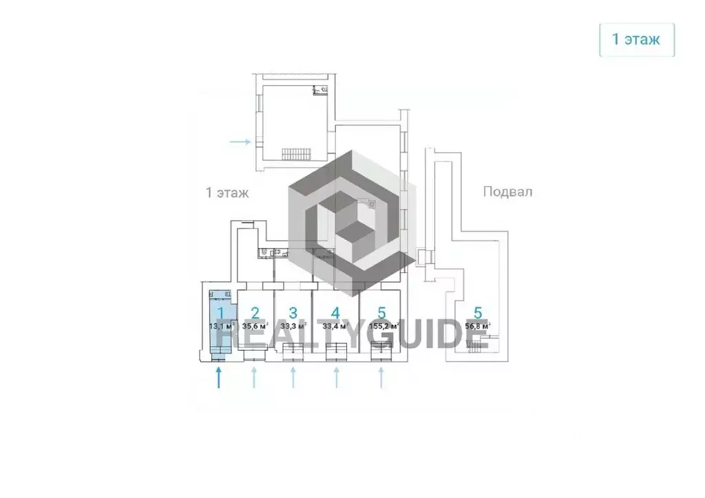 Торговая площадь в Москва Профсоюзная ул., 5/9 (13 м) - Фото 1