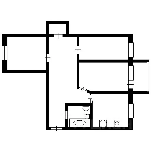 3-к кв. Кировская область, Кирово-Чепецк проезд Дзержинского, 5 (60.3 ... - Фото 2
