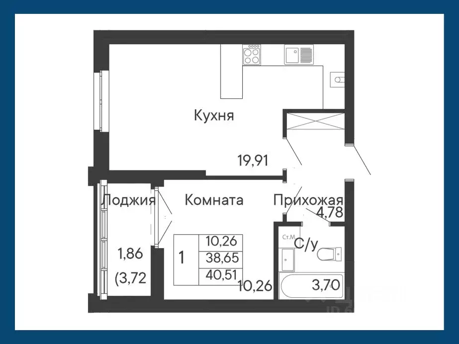 1-к кв. Ростовская область, Ростов-на-Дону Ривьера жилой квартал,  ... - Фото 1