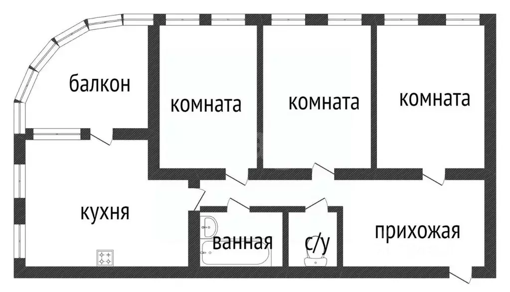 3-к кв. Курганская область, Курган ул. Ленина, 6 (114.0 м) - Фото 2