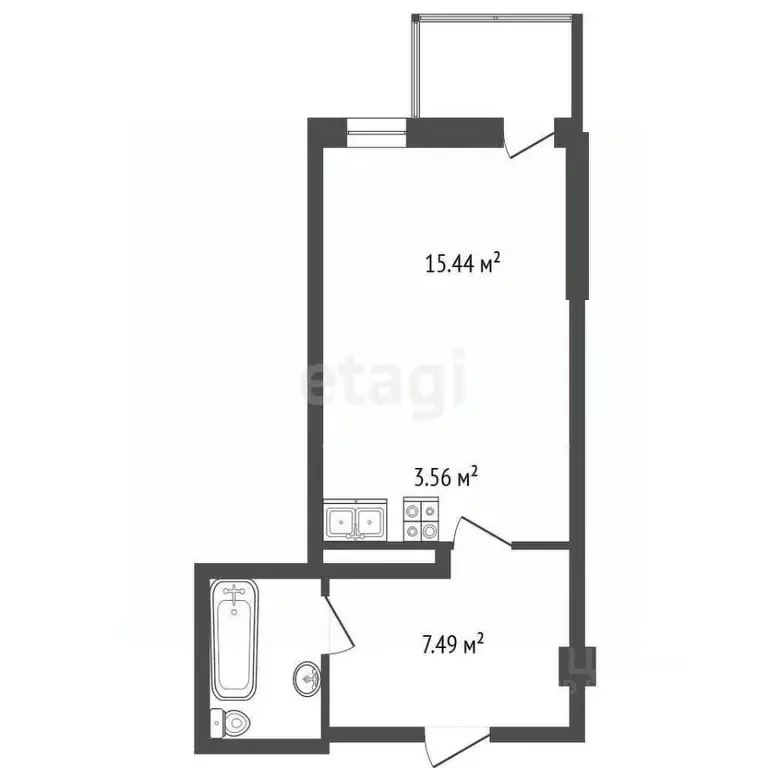 Студия Ростовская область, Ростов-на-Дону Ворошиловский просп., 82/4 ... - Фото 1