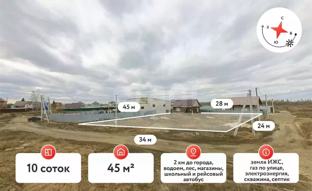 Дом в Тюменская область, Тюмень Быкова мкр, ул. Тихих Зорь (45 м) - Фото 1