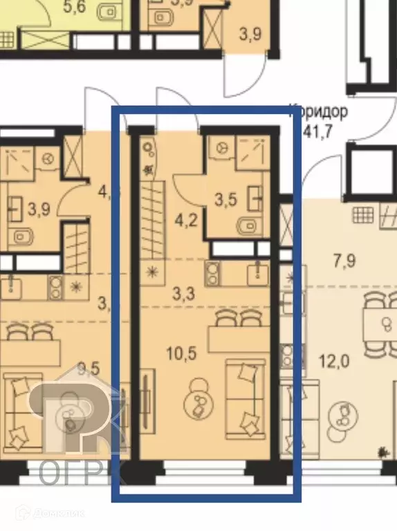 Продаётся квартира-студия, 21.5 м - Фото 1