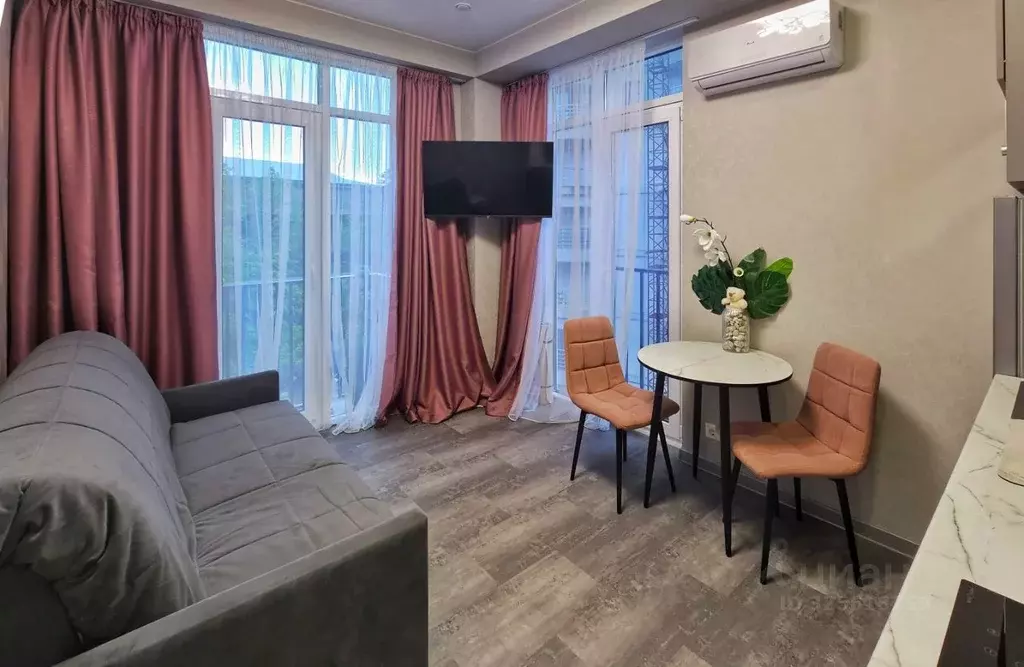 Студия Краснодарский край, Сочи Новый Сочи мкр, ул. Пирогова, 26Б/1 ... - Фото 1