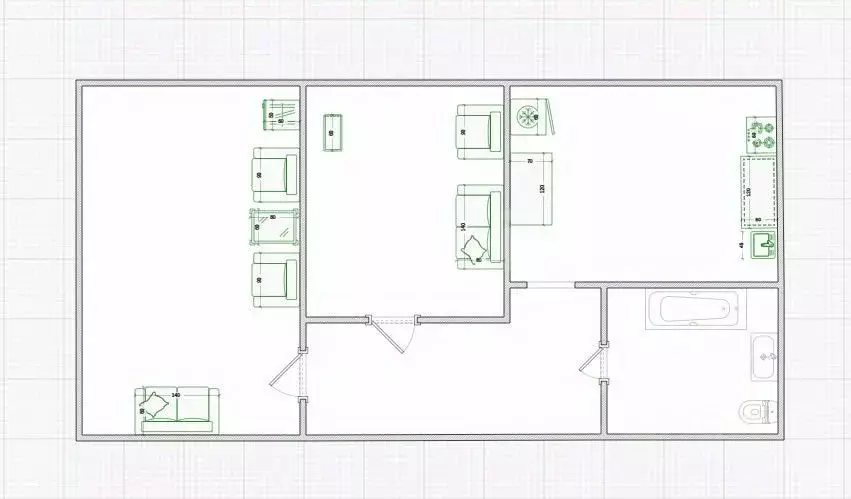 2-к кв. Костромская область, Кострома Венеция мкр, 22 (43.7 м) - Фото 2