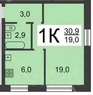 1-к кв. Нижегородская область, Нижний Новгород Суетинская ул., 3 (30.8 ... - Фото 1