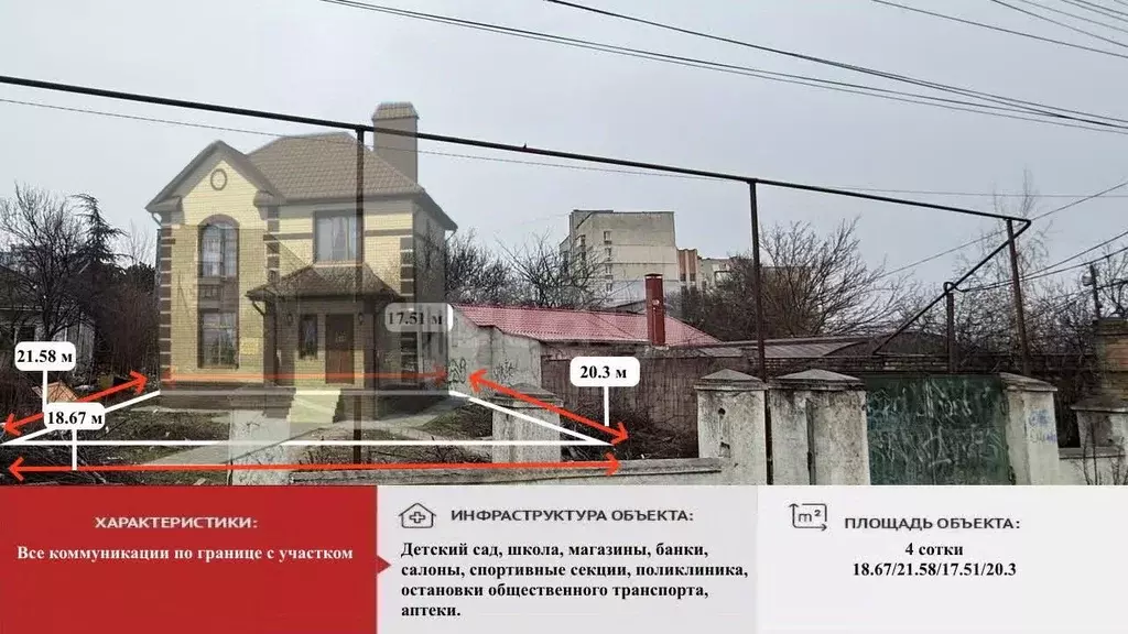 Участок в Крым, Симферополь ул. Куйбышева (4.0 сот.) - Фото 1