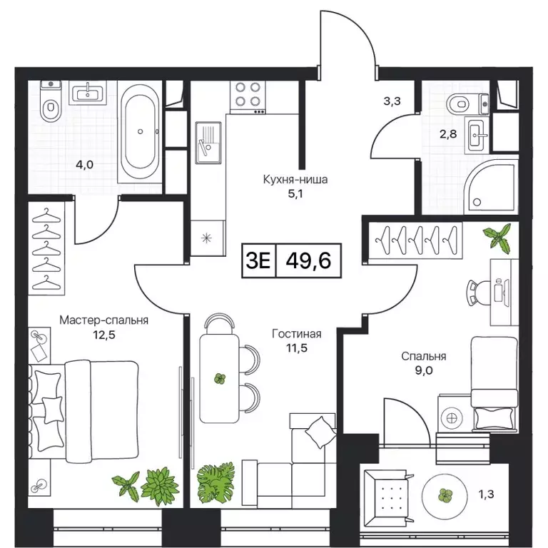 2-к кв. Московская область, Пушкино Пушкино Град жилой комплекс, к3 ... - Фото 1