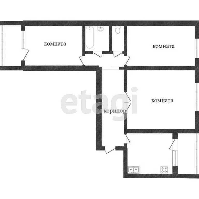 3-к кв. Москва ул. Твардовского, 29К1 (60.3 м) - Фото 1