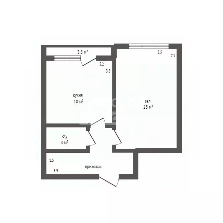 1-к кв. Дагестан, Дербент ул. Сальмана, 102 (49.0 м) - Фото 2