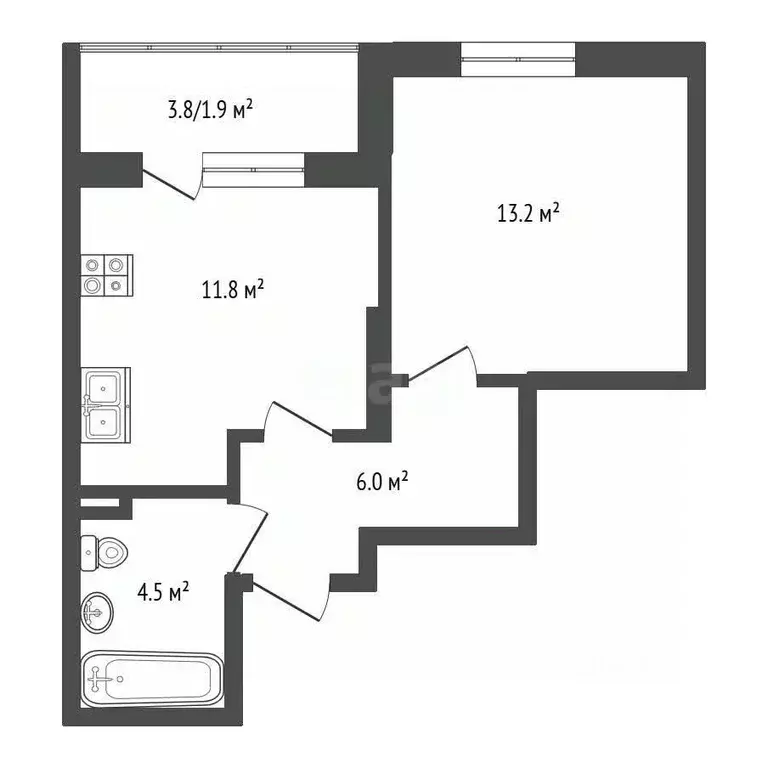 1-к кв. Московская область, Мытищи ул. Разведчика Абеля, 9к2 (37.4 м) - Фото 1