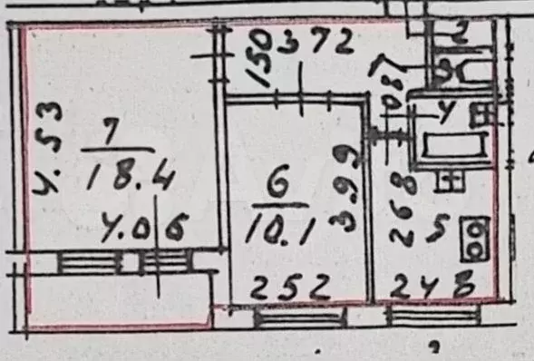 2-к. квартира, 46 м, 6/9 эт. - Фото 0