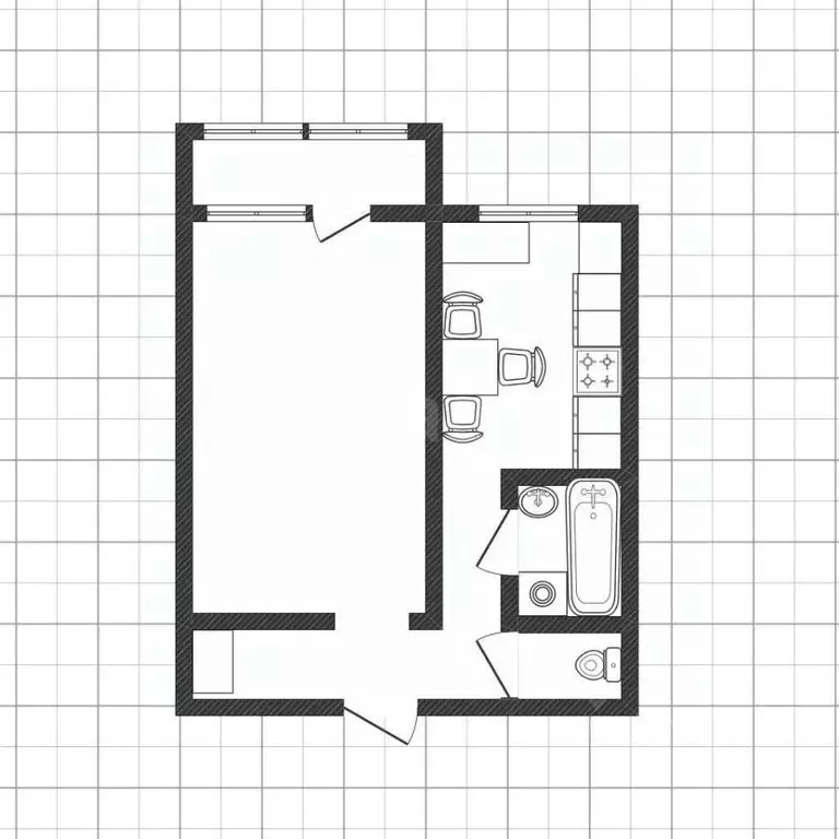 1-к кв. Белгородская область, Борисовка городское поселение, Борисовка ... - Фото 2