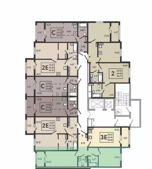 1-к кв. Воронежская область, с. Новая Усмань, Ольха мкр  (42.45 м) - Фото 2