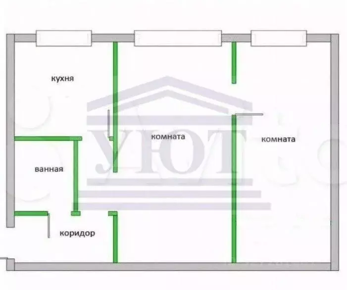 2-к кв. Самарская область, Самара пос. Управленческий, ш. ... - Фото 1