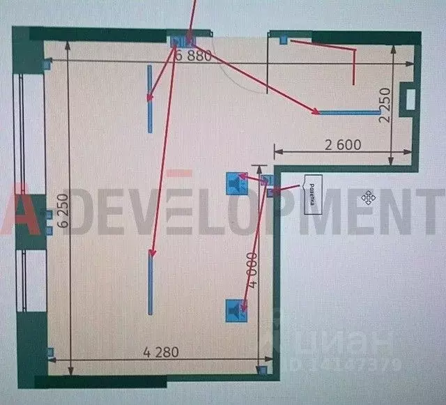 Офис в Татарстан, Казань Бухарская ул., 32к1 (33 м) - Фото 2