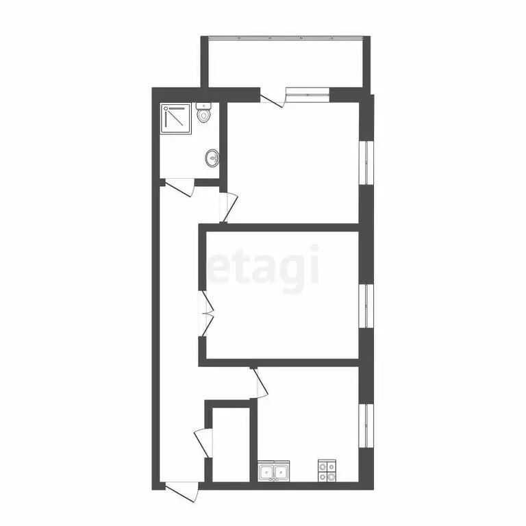 2-комнатная квартира: Тюмень, улица 9 Января, 164к2 (58.4 м) - Фото 0