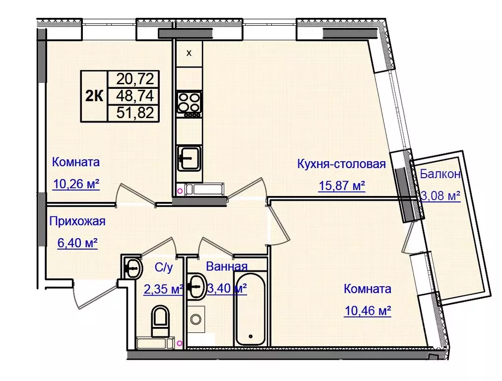 2-к кв. Ульяновская область, Ульяновск Новый Город мкр, 17-й кв-л, На ... - Фото 0