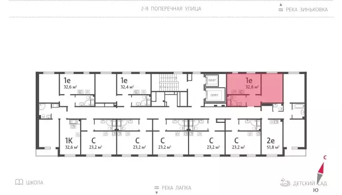 1-комнатная квартира: Ковалёво, улица Александра Разгонина, 1к3 (32.2 ... - Фото 1