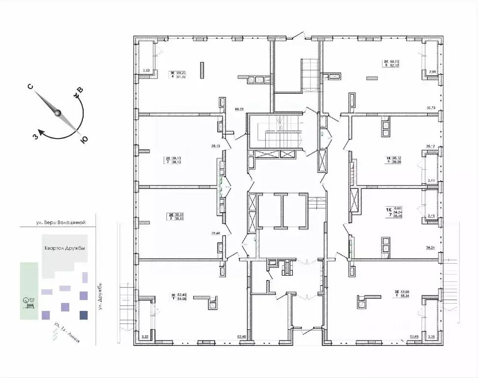 1-к кв. Кемеровская область, Кемерово ул. Дружбы, 11 (34.24 м) - Фото 2