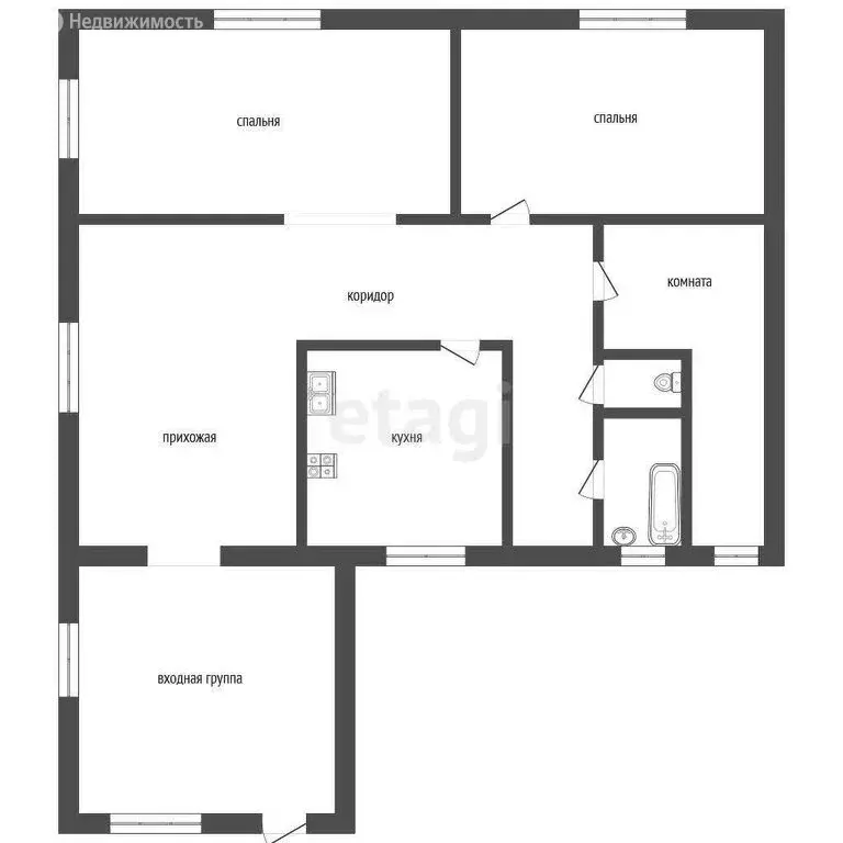3-комнатная квартира: Елизово, Ангарская улица, 2В (64.1 м) - Фото 0