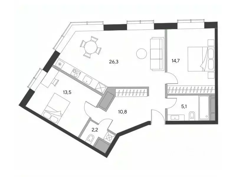 2-к кв. Москва ул. Земляной Вал, 37 (72.5 м) - Фото 0