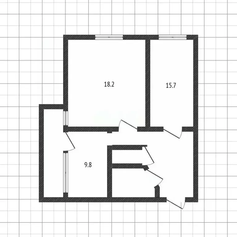 2-к кв. Курская область, Курск Хуторская ул., 12Г (64.8 м) - Фото 2
