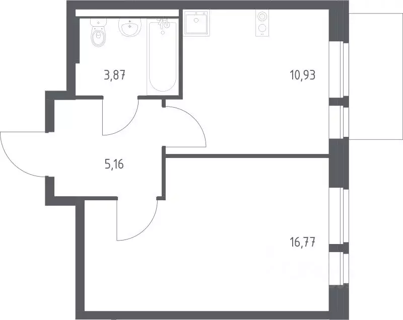 1-к кв. Московская область, Балашиха Квартал Авиаторов жилой комплекс, ... - Фото 1