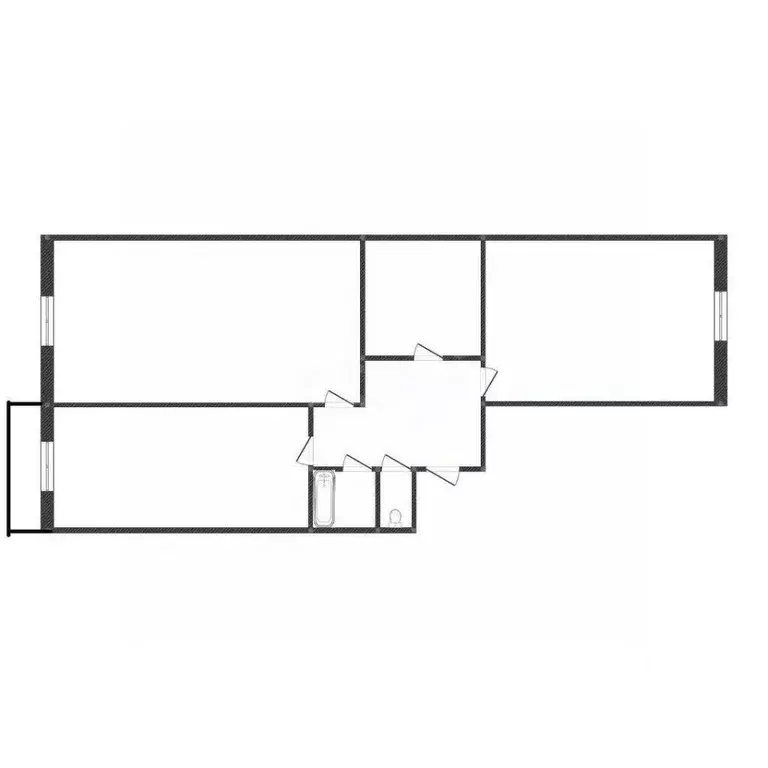 2-к кв. Костромская область, Кострома Кинешемское ш., 34а (57.0 м) - Фото 1