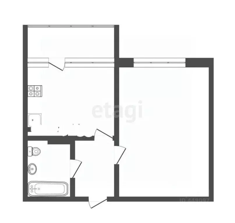 1-к кв. Смоленская область, Смоленск Королевка мкр, 15А (36.1 м) - Фото 0