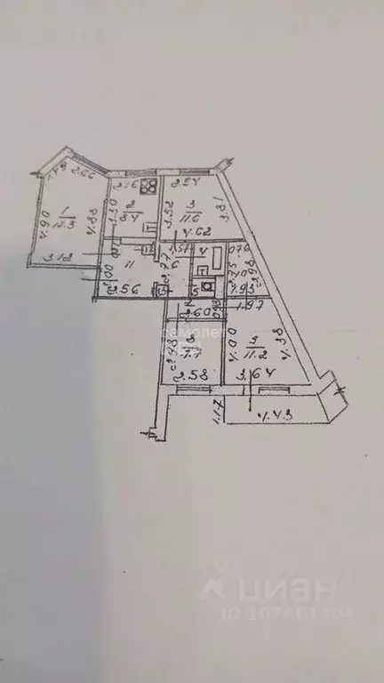 4-к кв. Липецкая область, Липецк Сиреневый проезд, 3 (77.5 м) - Фото 2