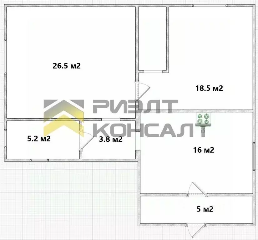 Дом в Омская область, Омск СОСН Березка тер., аллея 8-я (84 м) - Фото 2