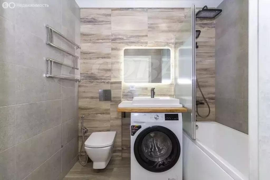 1-комнатная квартира: Тюмень, улица Новосёлов, 107 (35 м) - Фото 1