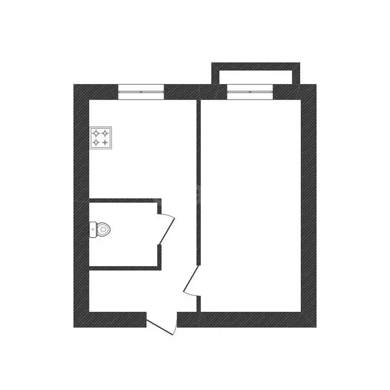 1-комнатная квартира: Волхов, улица Льва Толстого, 4 (32.9 м) - Фото 1
