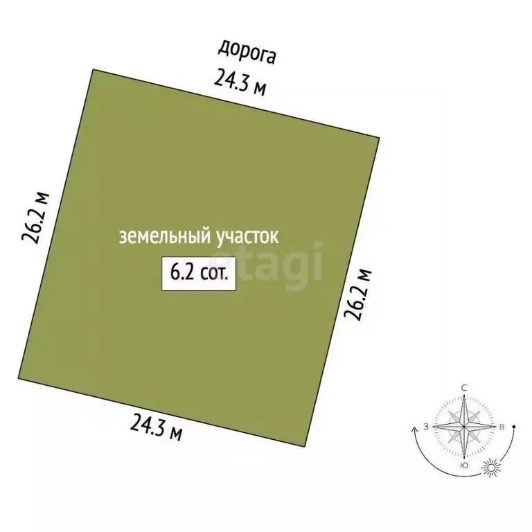 Участок в Крым, Судак муниципальный округ, с. Миндальное, Солнечная ... - Фото 2