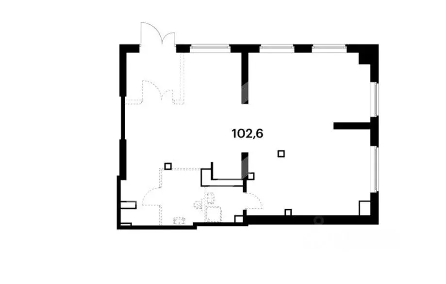 Торговая площадь в Москва Красноказарменная ул., 15к4 (104 м) - Фото 2