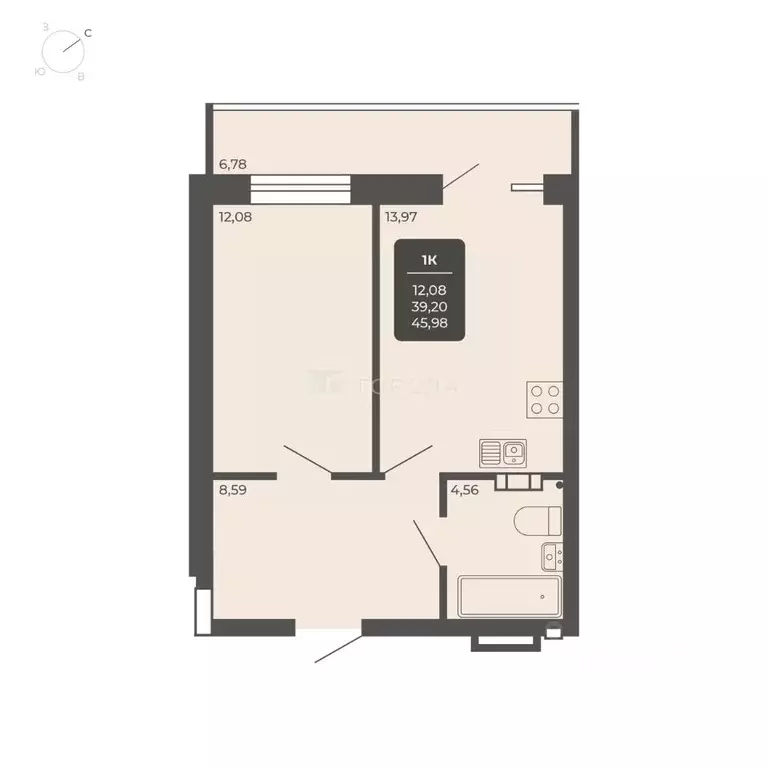 Офис в Новосибирская область, Новосибирск Автогенная ул., 75 (46 м) - Фото 2